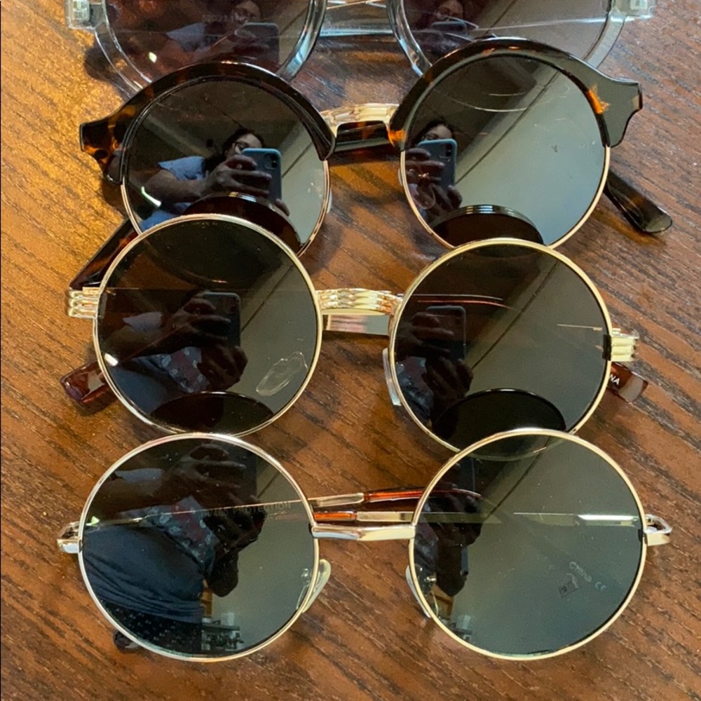 😎 Six pairs of Women’s round sunglasses 😎 - Picture 3 of 7